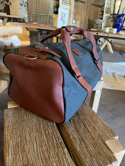Leather & Canvas Kit Bag