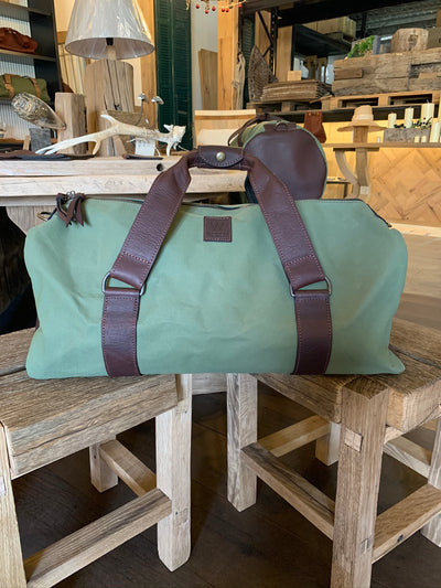 Leather & Canvas Kit Bag